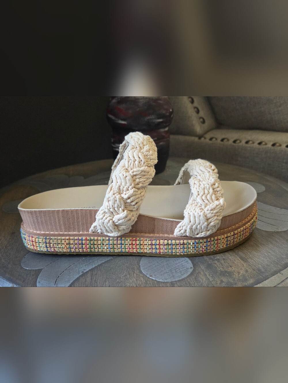 NWOB JOHNNY WAS Braided Rope Sandal